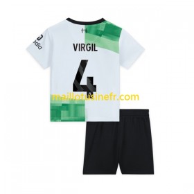 Maillot de Foot Liverpool Virgil van Dijk 4 Extérieur 2023-24 - Enfant